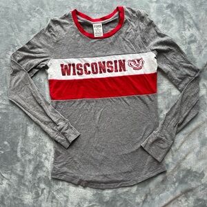 PINK Victoria's Secret Wisconsin Badgers Long Sleeve